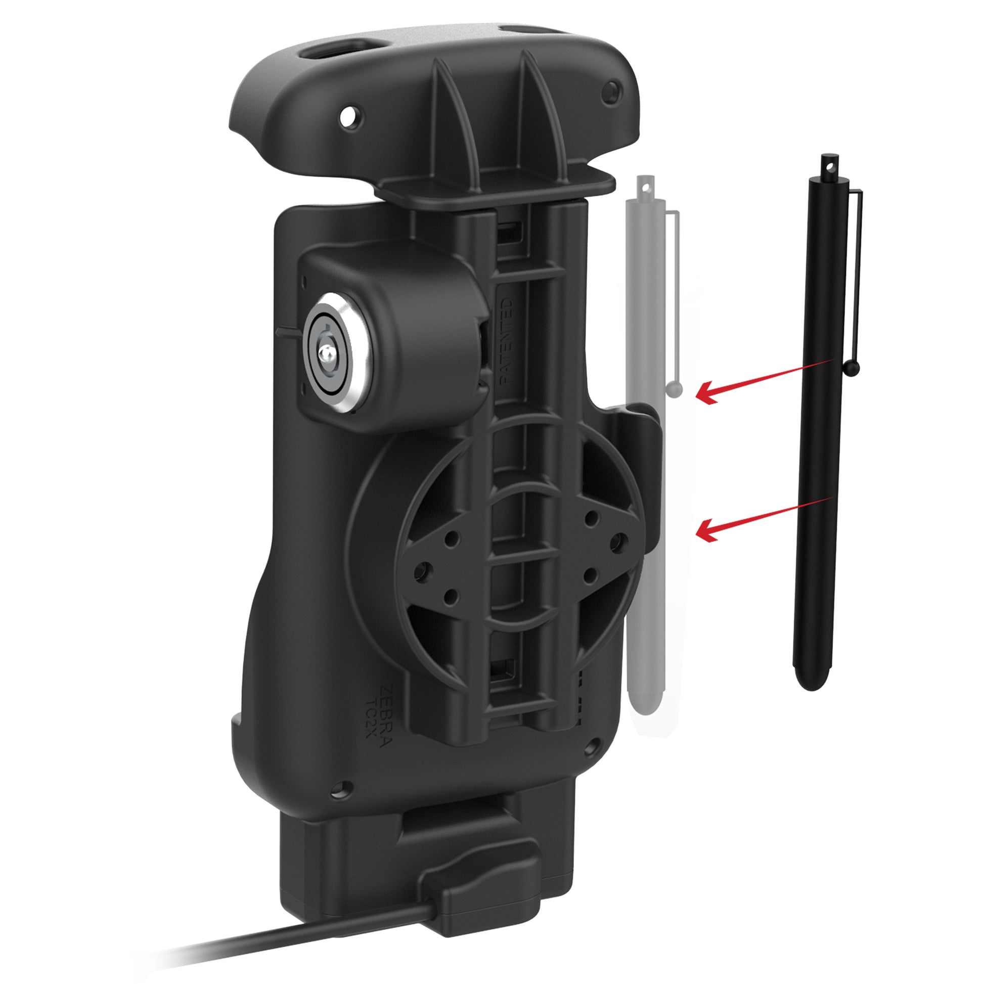 RAM® Locking Form-Fit Powered Dock for Zebra TC22 & TC27 without Boot