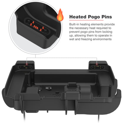 RAM® Power + Dual USB Dock for Zebra ET6x - Heated Pins