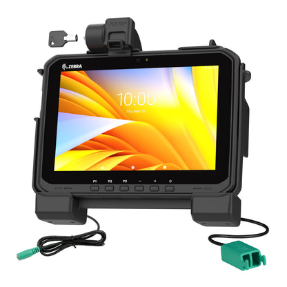 RAM® Power + Dual USB Locking Dock for Zebra ET6x