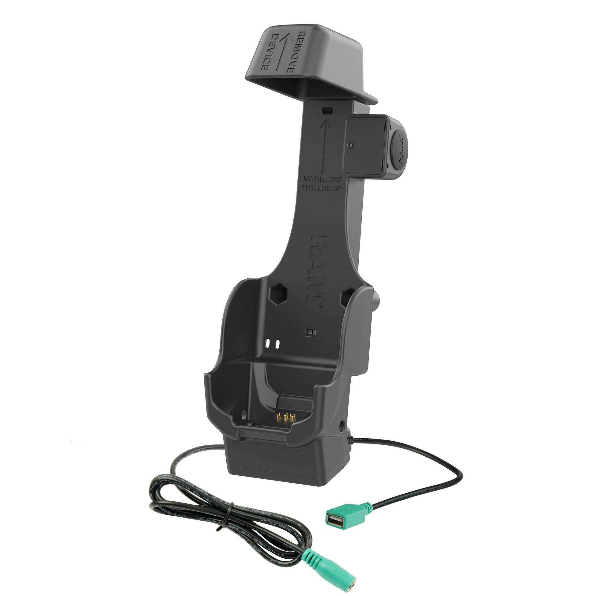 RAM® Powered Dock + Single USB-A for Zebra TC8300 - Heated Pins