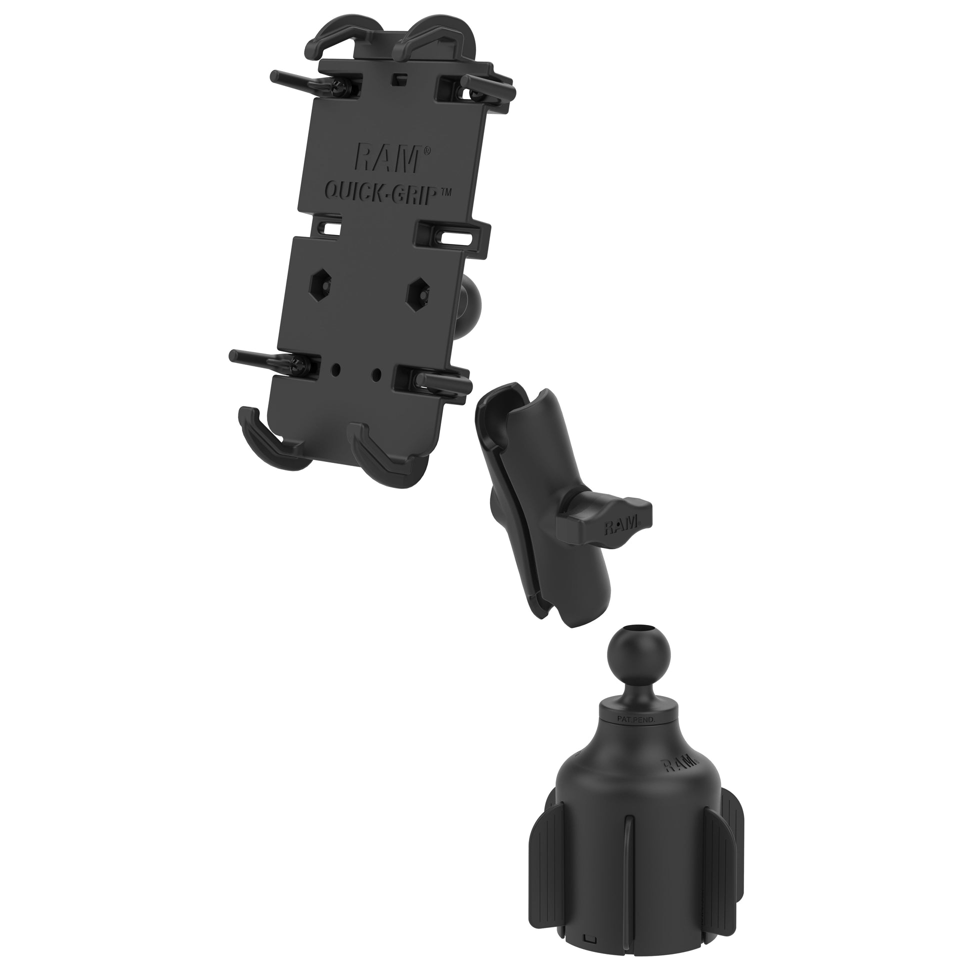 RAM® Quick-Grip™ XL Phone Mount with Stubby™ Cup Holder Base