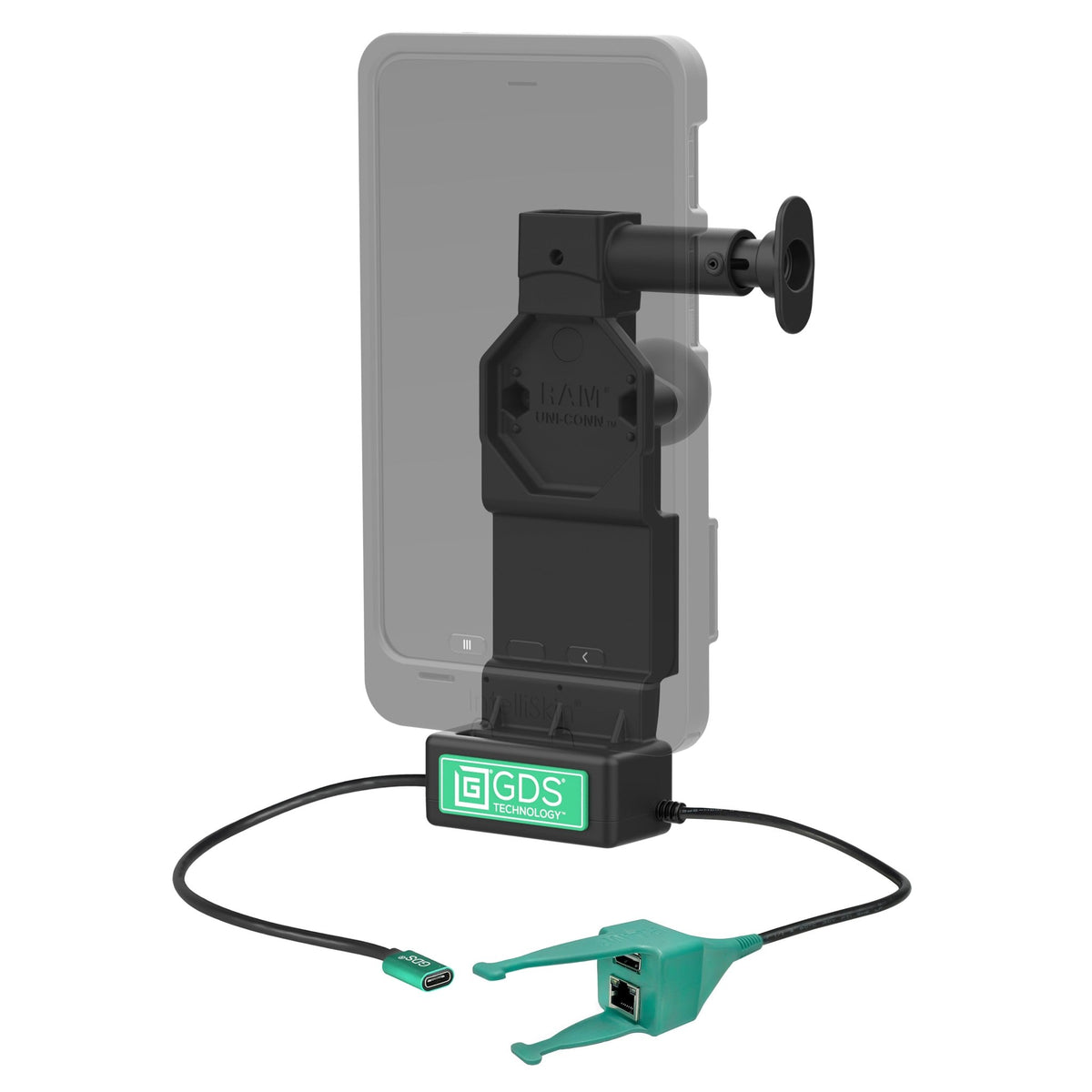 GDS® Uni-Conn™ Dock + USB-A & RJ45 with Release Button