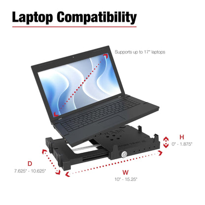 RAM® Tough-Tray™ III Spring Loaded Laptop Tray
