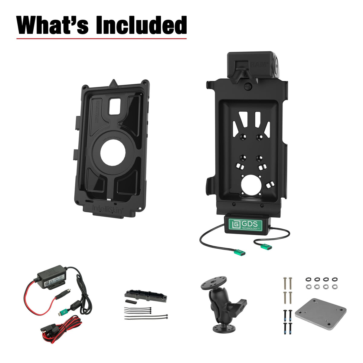 GDS® Uni-Conn™ Vehicle Bundle + Single USB-C for Samsung Tab Active3