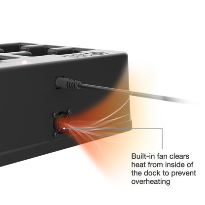 GDS® 6-Port Power + RJ45 Dock for Handhelds with IntelliSkin®
