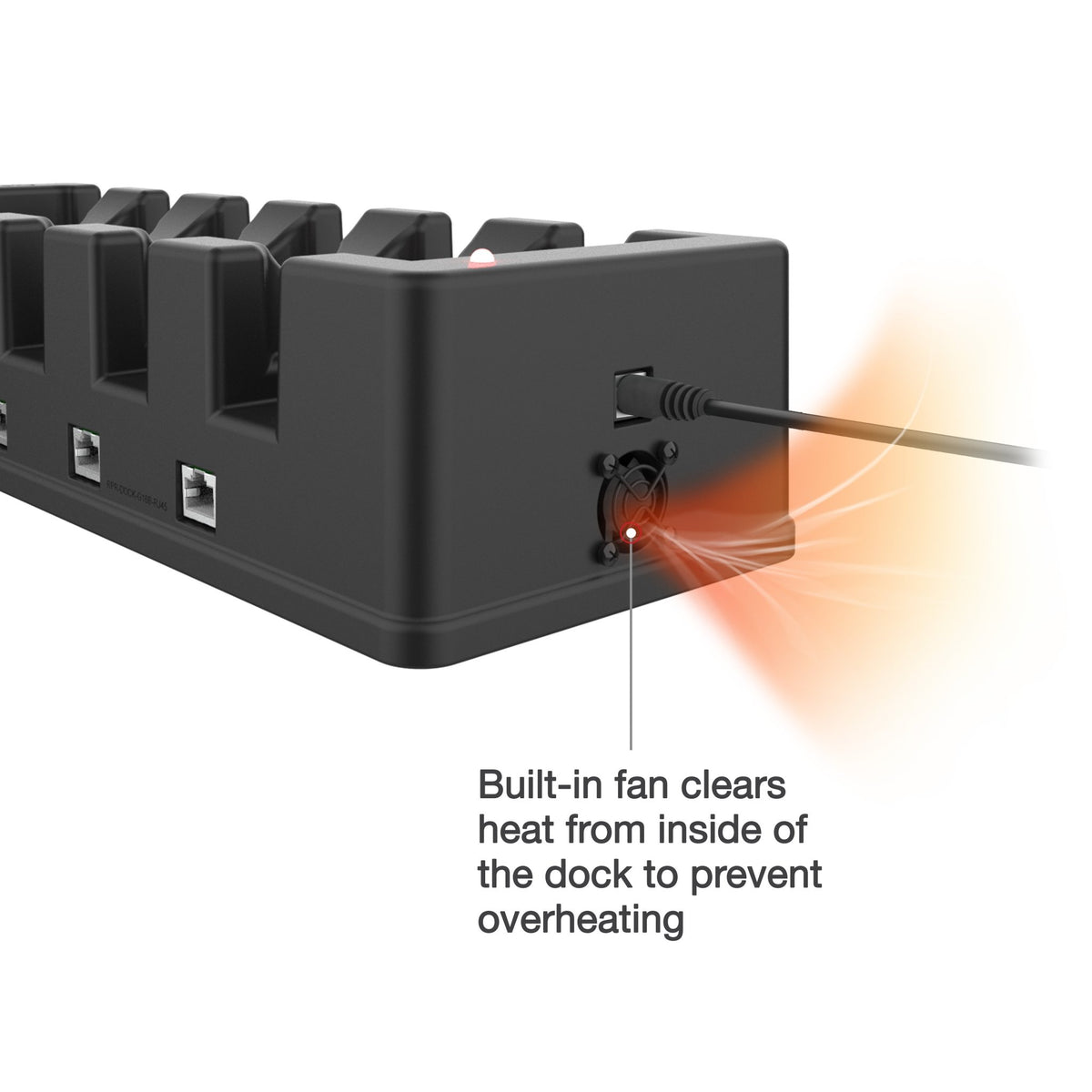 GDS® 6-Port Power + 6-Port RJ45 Dock for Tablets with IntelliSkin®
