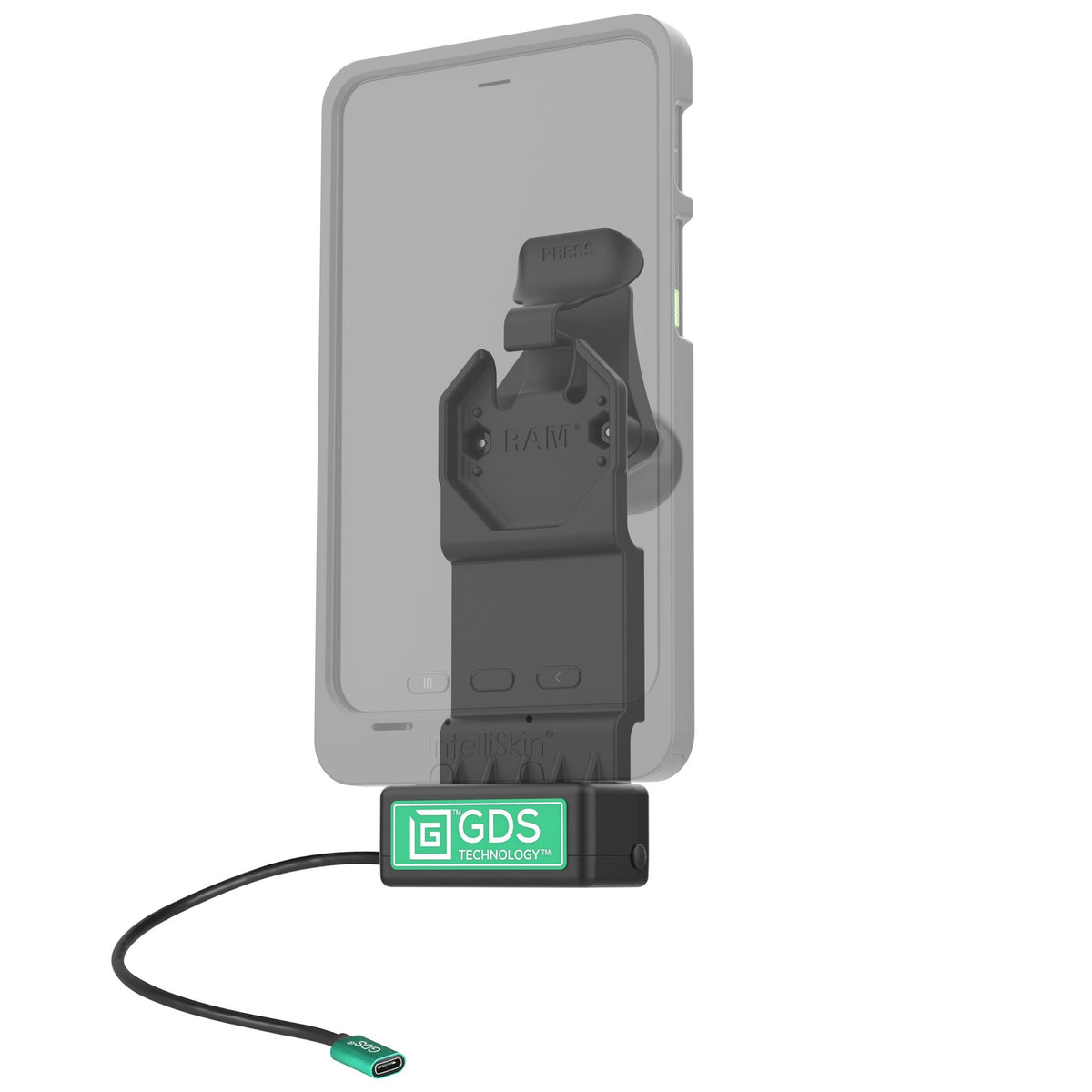 RAM-GDS-DOCK-U1CPU GDS® Uni-Conn™ Dock with Release Lever - All Custom Mounts Inc.