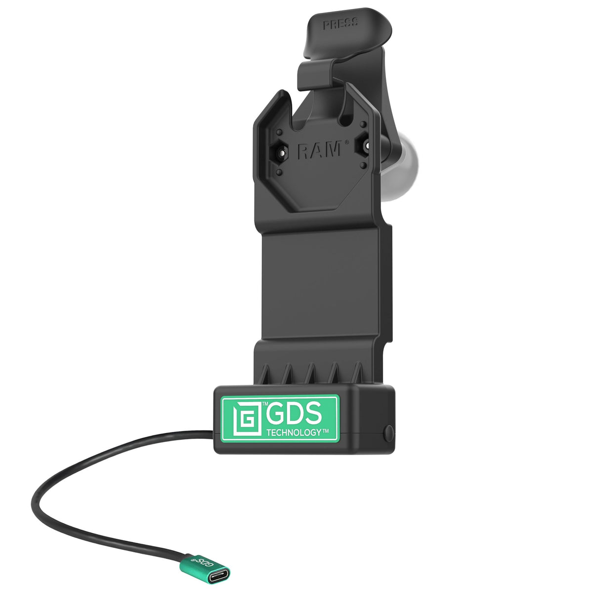 RAM-GDS-DOCK-U1CPU GDS® Uni-Conn™ Dock with Release Lever - All Custom Mounts Inc.