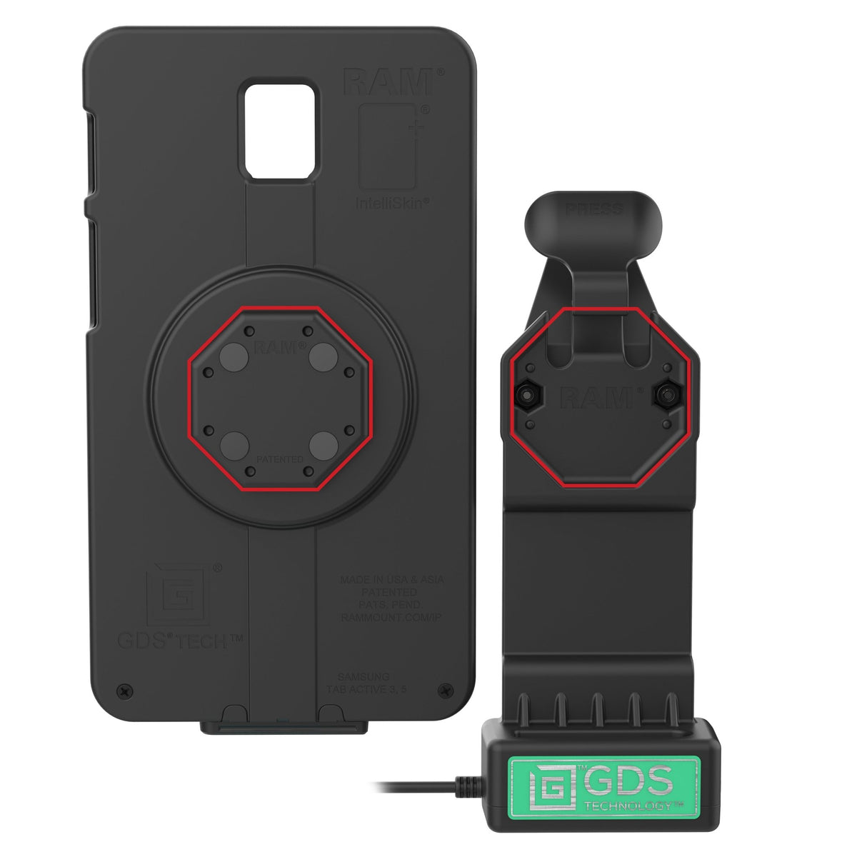 RAM-GDS-DOCK-U1CPU GDS® Uni-Conn™ Dock with Release Lever - All Custom Mounts Inc.