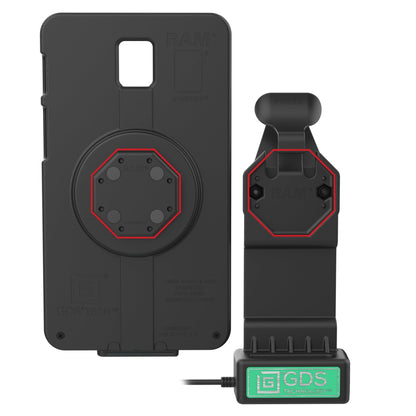 RAM-GDS-DOCK-U1CPU GDS® Uni-Conn™ Dock with Release Lever - All Custom Mounts Inc.