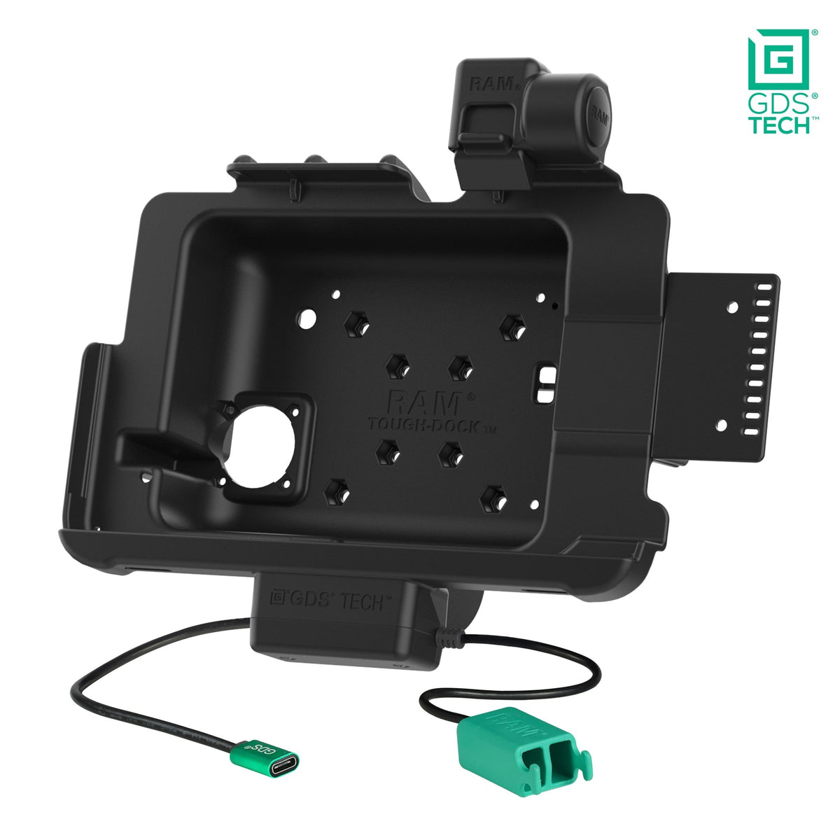 GDS® Power + Dual USB Dock with Latch for Zebra ET401 & ET4x 10"