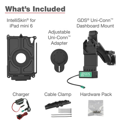 GDS® Uni-Conn™ Vehicle Bundle for Apple iPad mini (A17 Pro) & mini 6