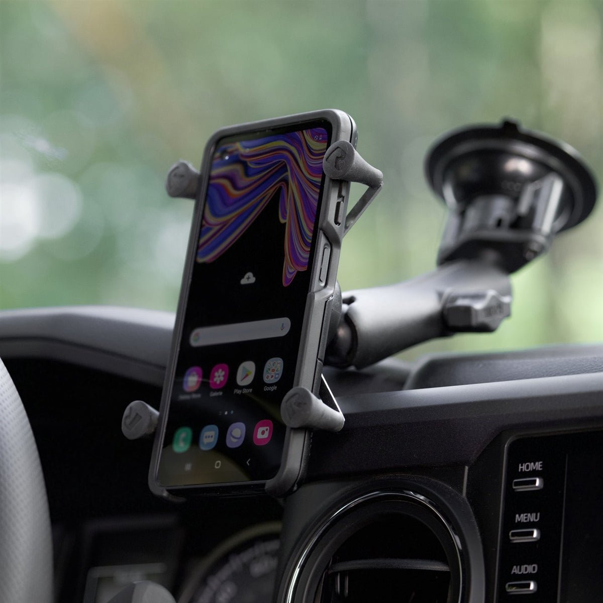 RAM-HOL-UN7BU RAM X-Grip Universal Phone Holder with Ba - All Custom Mounts Inc.