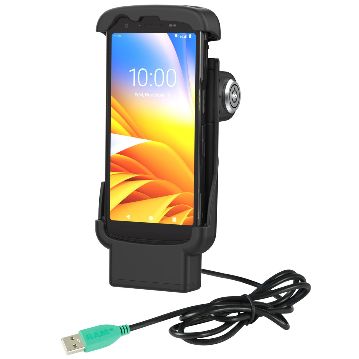 RAM® Locking Form-Fit Powered Dock for Zebra TC22 & TC27 without Boot