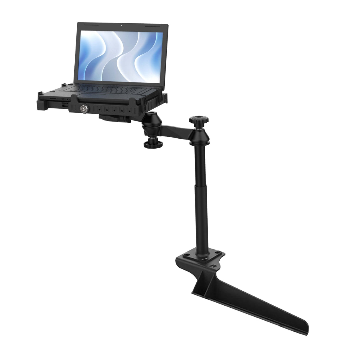 RAM® No-Drill™ Laptop Mount for '99-16 Ford F-250 - F750 + More